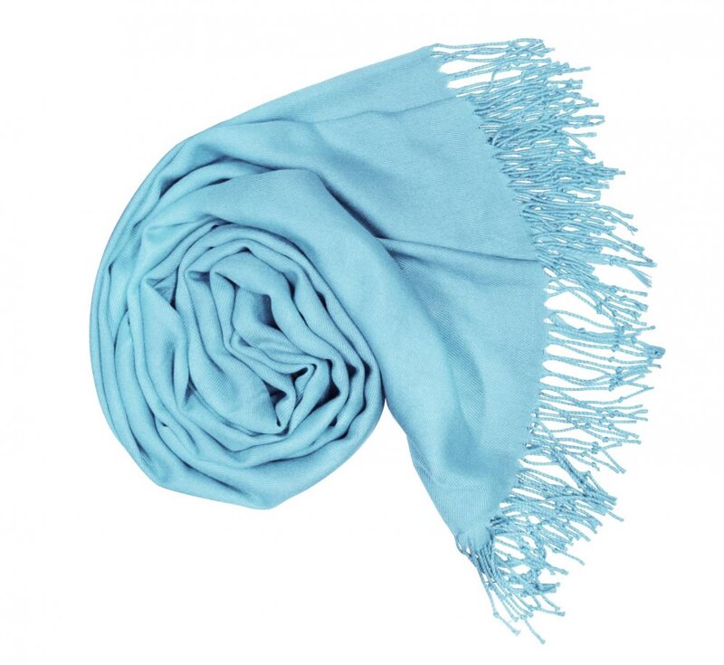 Dámska modrá pashmina P43 / Dámska modrá šál