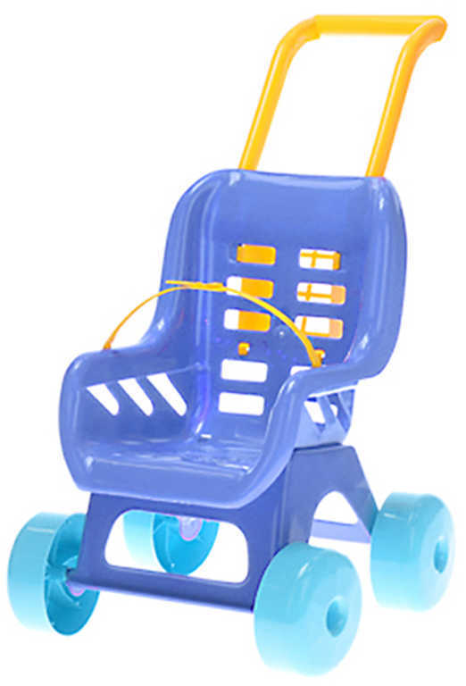 MAD Kočík farebný BUGGY modrý 48x41x29cm pre bábiku bábätko