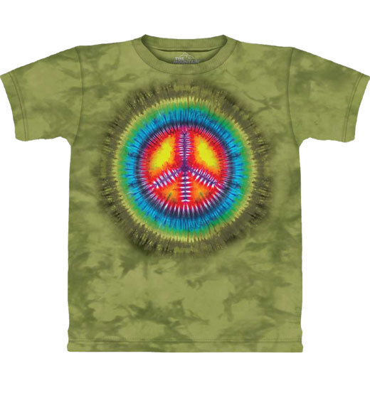 Peace Tie Dye - Tričko s potlačou