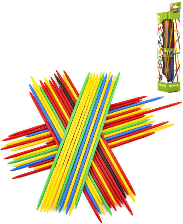 BONAPARTE Hra Mikádo 41 tyčiniek 25cm plast * SPOLOČENSKÉ HRY *