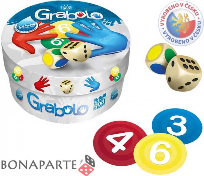 BONAPARTE Hra GRABOLO na postreh (vodeodolné karty H2O) SPOLOČENSKÉ HRY
