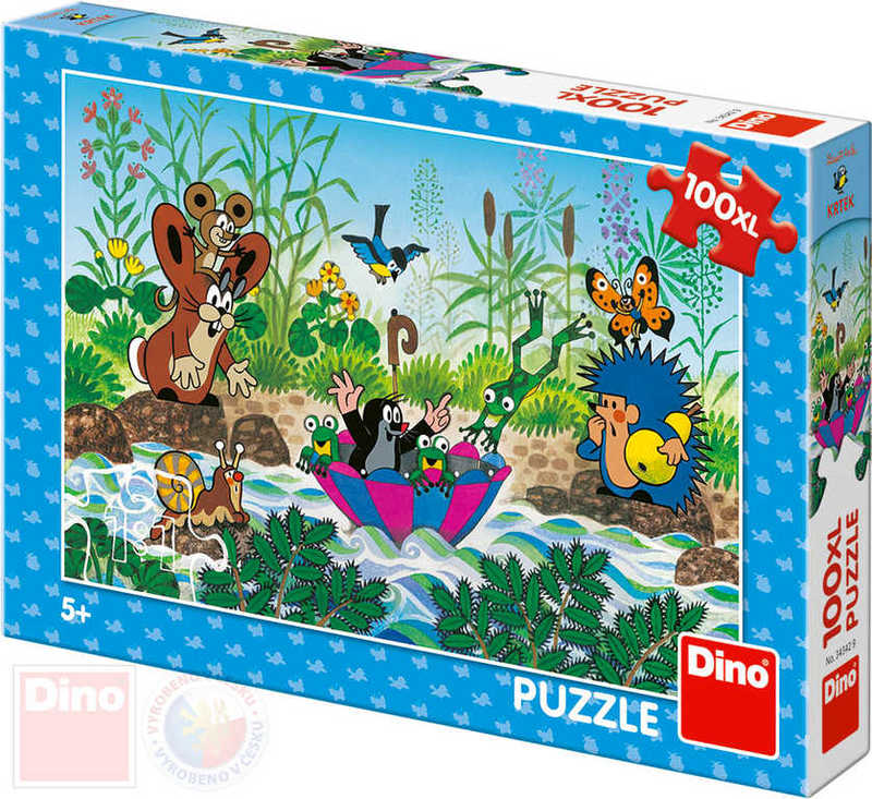 DINO Puzzle Krtkova plavba Krtek (Krtko) 47x33cm skladačka 100 dielikov XL