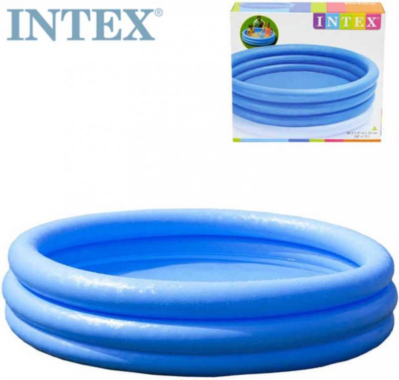 INTEX Bazén CRYSTAL 114 x 25 cm 3 komory nafukovací