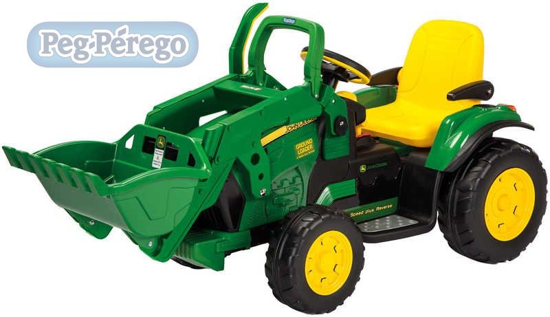 PEG PÉREGO John Deer Ground Loader 12V 2 motory elektrické vozidlo