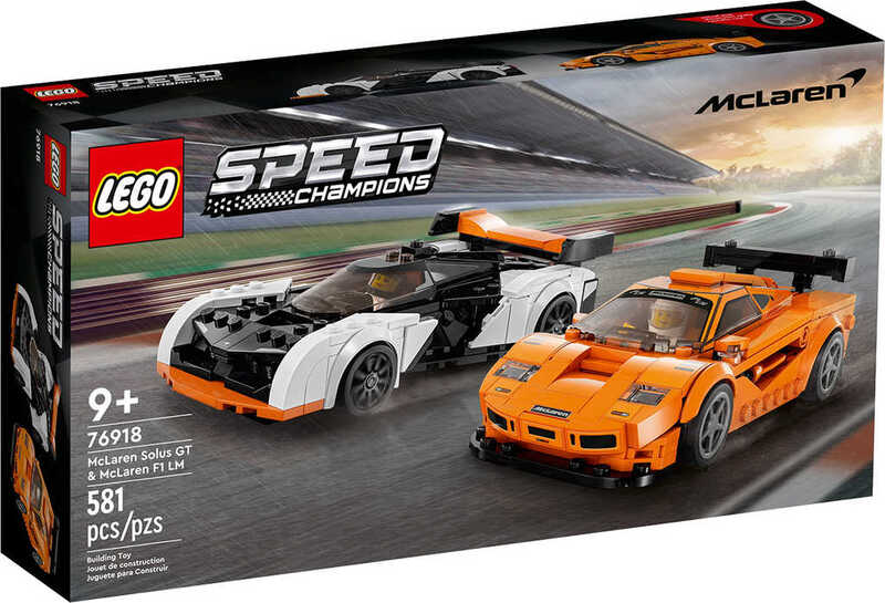 LEGO SPEED CHAMPIONS McLaren Solus GT a McLaren F1 LM 76918 STAVEBNICA
