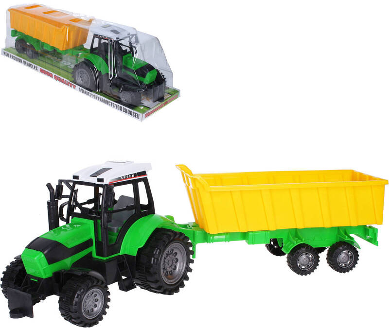 Traktor plastový farmársky set s veľkou vlečkou 53cm