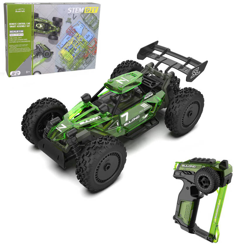RC Auto formula na zostavenie 20cm na vysielačku 2,4GHz na batérie STAVEBNICE
