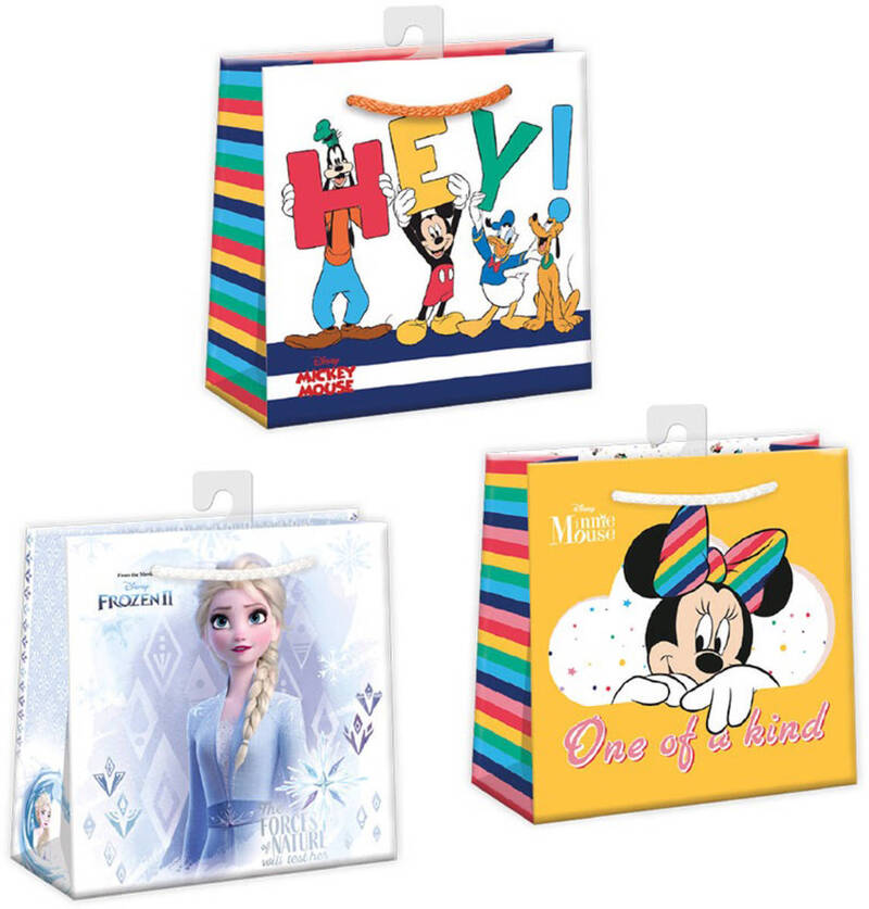 Taška darčeková Disney mix 16x16cm papierová 3 druhy