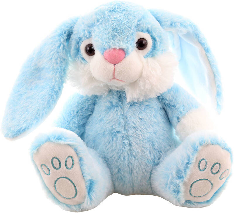 PLYŠ Králik modrý sediaci 23cm *PLYŠOVÉ HRAČKY*