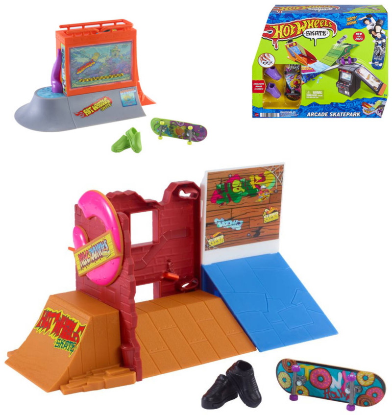 MATTEL HOT WHEELS Skatepark set s fingerboardom a topánkami rôzne druhy