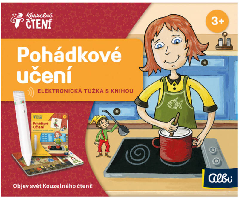 ALBI Kúzelné čítanie elektronická ceruzka + kniha Rozprávkové učenie na batérie Zvuk