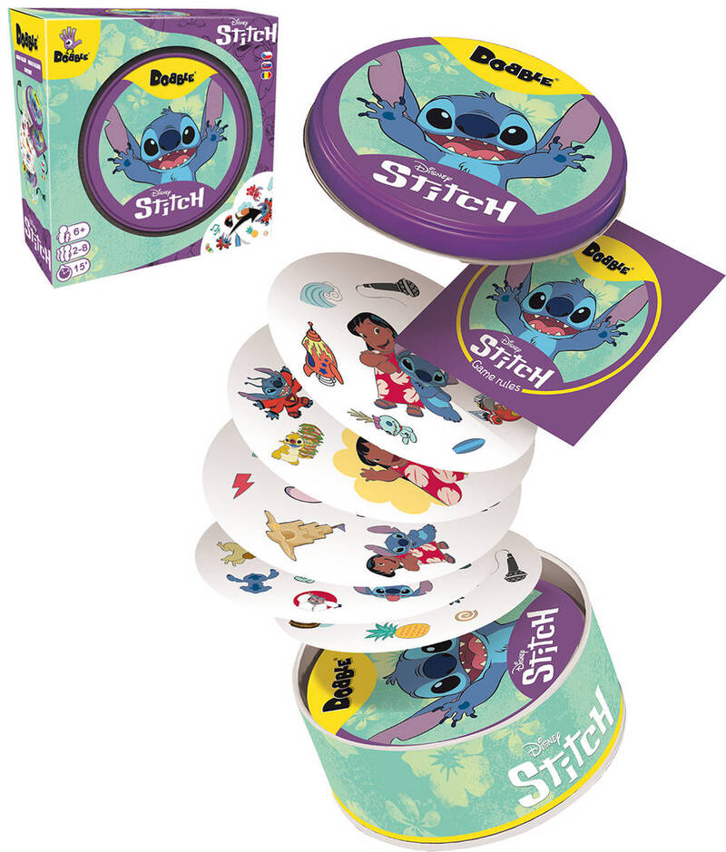 ASMODEE Hra postrehová Dobble Stitch v plechovej krabičke *SPOLOČENSKEJ HRY*