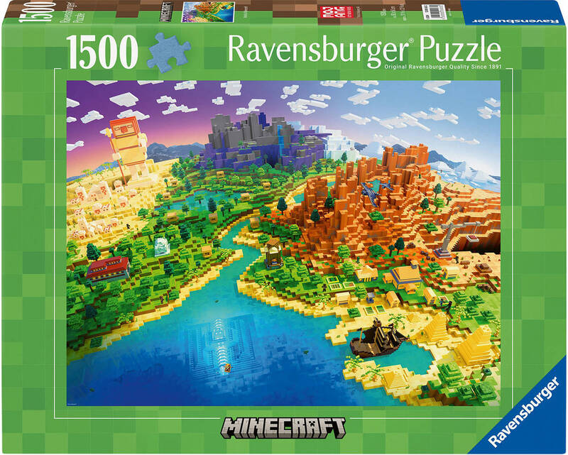 RAVENSBURGER Puzzle Svet Minecraftu 1500 dielikov 80x60cm skladačka