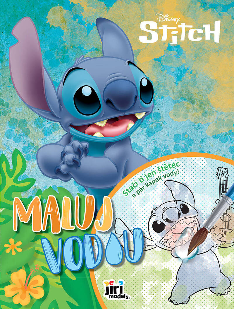 JIRI MODELS Maľuj vodou A4 Stitch omaľovánky