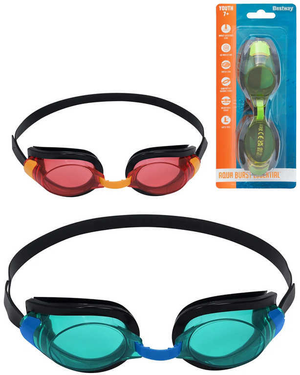 BESTWAY Plavecké okuliare Aqua Burst Essential do vody junior 3 farby 21005