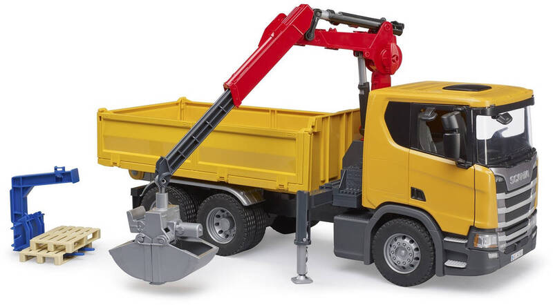 BRUDER 03551 Auto nákladné Scania Super 560R s ramenom model 1:16 plast