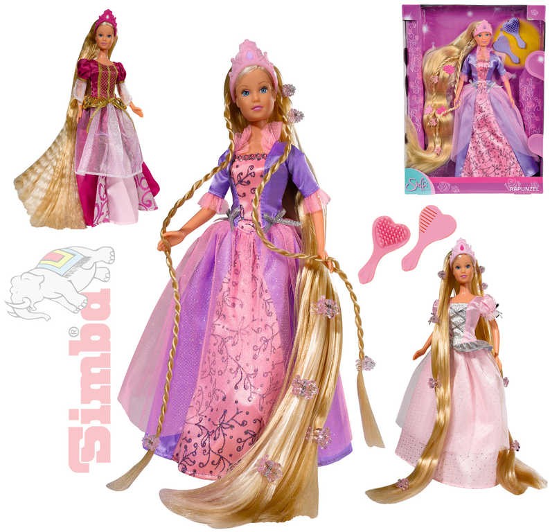 SIMBA Bábika princezná Steffi Rapunzel 30cm set s doplnkami 3 druhy