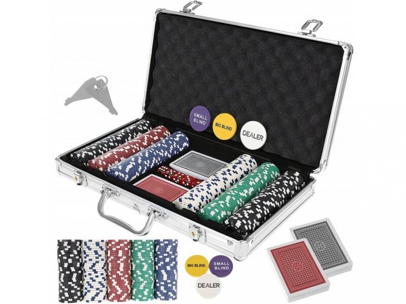 Poker set v kufríku - 300 žetónov