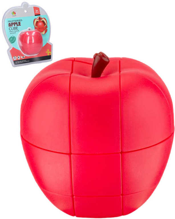 Hra hlavolam jablko 8cm detská skladačka ovocie plast