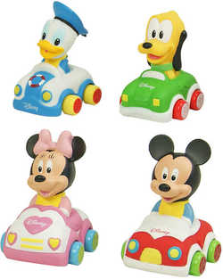 CLEMENTONI Baby autíčko Disney s figúrkou rôzne druhy pre bábätko