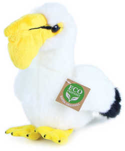 PLYŠ Vták pelikán sediaci 20cm Eco-Friendly * PLYŠOVÉ HRAČKY *