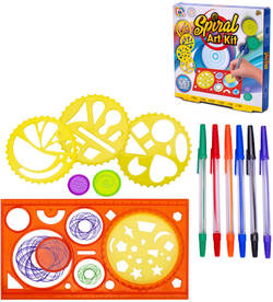 Spirograf inspiro kreslenie mandál kreatívne set šablóny na obkresľovanie