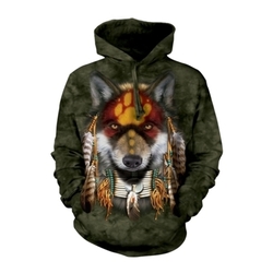 Mikina s kapucí Native wolf Spirit