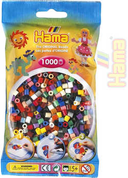 HAMA Korálky detské zažehlovacie farebné set 1000ks v sáčku midi plast