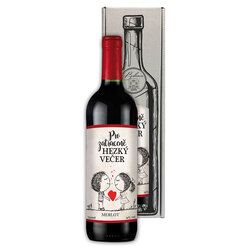 Darčekové víno – Pre sakramentsky pekný večer – Merlot 0,75 l
