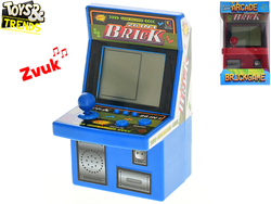Toys&Trends herná konzola 9x8,5x15cm na batérie so zvukom 26hier 2farby v krabičke