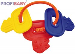 PROFIBABY Baby prívesok plastové kľúče hryzátko