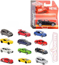 MAJORETTE Auto 7,5cm Street Cars kovové 1:64 volný chod 24 druhů