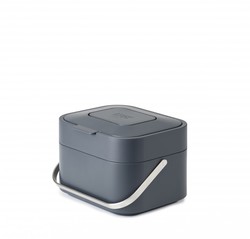 Nádoba na kompostovateľný odpad s uhlíkovým filtrom Stack 4L 30016, šedá