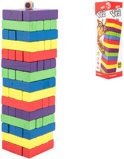 BONAPARTE DREVO Hra veža Jenga farebná 60 dielikov *SPOLOČENSKÉ HRY*