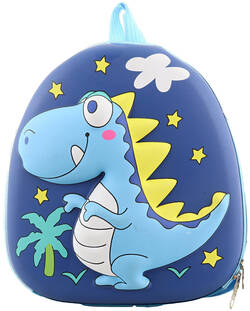 Batoh detský chlapčenský Dinosaurus 28x30x3cm s pútkom na zips plast/textil