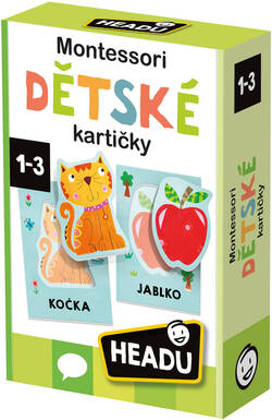 ADC HEADU Hra kartičky Montessori Počúvanie a vyslovovanie prvých slov