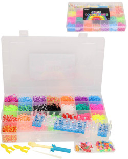 Urob si náramok Gumičky LOOM BANDS 5600ks XL set s doplnkami v boxe