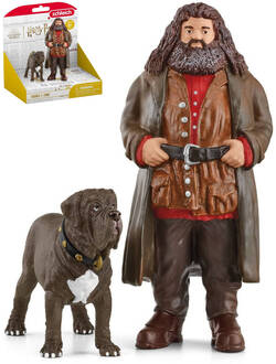 SCHLEICH Harry Potter set figúrka poloobr Rubeus Hagrid + pes Tesák plast