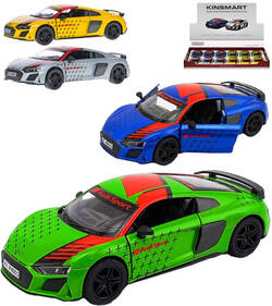 KINSMART Auto model Audi R8 Coupé (Livery Edition) kov PB 13cm 4 farby