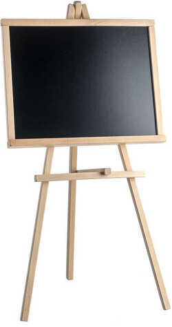 DREVO Tabuľa stojanová trojnožka na kriedu 46x88cm * DREVENÉ HRAČKY *