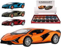 KINSMART Auto model 1:40 Lamborghini Sián FKP 37 kov PB 13cm 4 farby