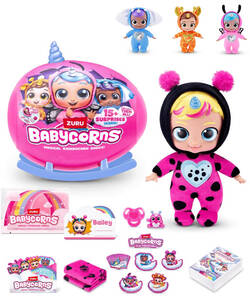 ASMODEE Babycorns S1 Bábätko s doplnkami 15 prekvapení v kolíske 4 druhy