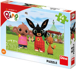 DINO Puzzle Králiček Bing na zmrzline 24 dielikov 26x18cm skladačka