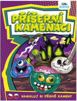 ALBI SCIENCE Príšerní kamenári kreatívny set maľovanie na kamene svieti v tme