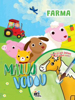 JIRI MODELS Maľuj vodou A4 Farma omaľovánky