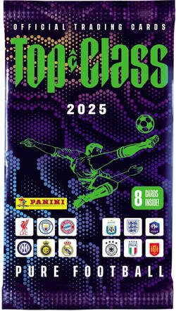 PANINI TOP CLASS 2025 Zberateľské karty Pure Football set 8ks