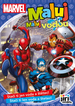 JIRI MODELS Maľuj vodou Marvel hrdinovia A5 omaľovánky