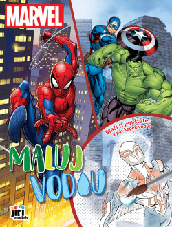 JIRI MODELS Maľuj vodou A4 Marvel omaľovánky