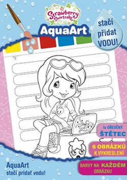 AKIM Omaľovánky set so štetcom A4 Jahôdka (Strawberry Shortcake)