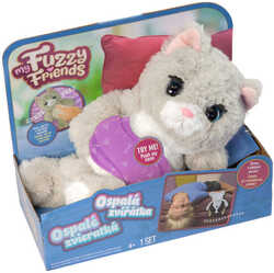 EP Line PLYŠ My Fuzzy Friends Ospalá mačička interaktívny maznáčik na batérie Zvuk